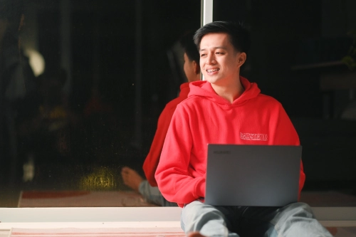 Web developer at work